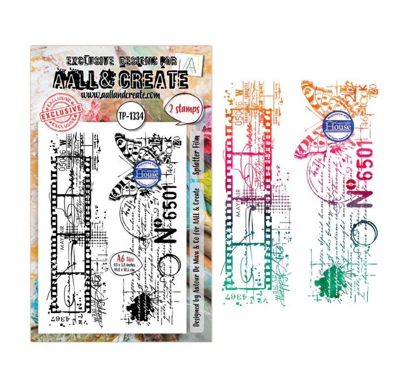 AAL&amp;CREATE - Splatter Film A6 Stamp Set