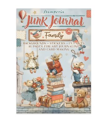 Stamperia -  Family Junk Journal Backgrounds, Cutouts &amp; Stickers