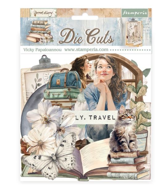Stamperia - Create Happiness Secret Diary Die Cuts