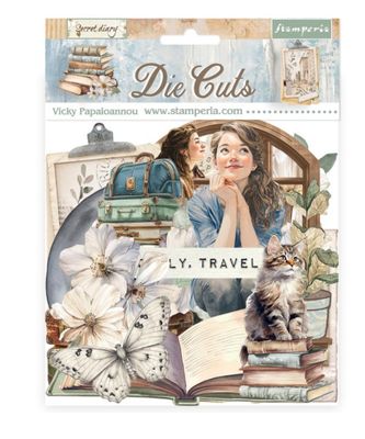 Stamperia - Create Happiness Secret Diary Die Cuts