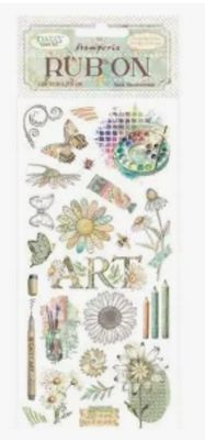 Stamperia - Daisy Art Daisy And Butterfly Rub Ons