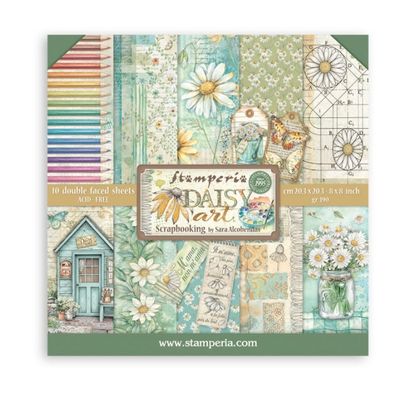 Stamperia - Daisy Art 8x8 Paper Pad