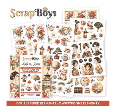 ScrapBoys - Lady In Japan 6x6 Pop-Up Paper Pad