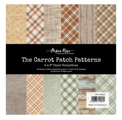 Paper Rose Studio - The Carrot Patch 6x6 Patterns Paper Pad