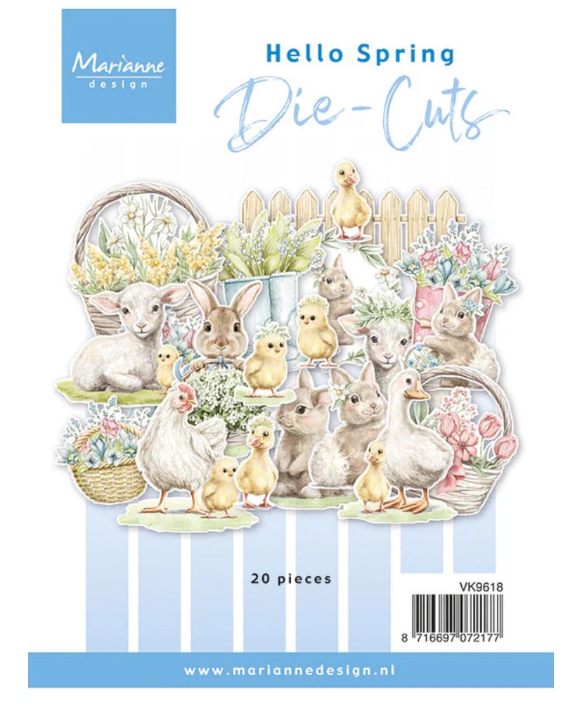 Marianne Designs A6 Die Cuts - Hello Spring