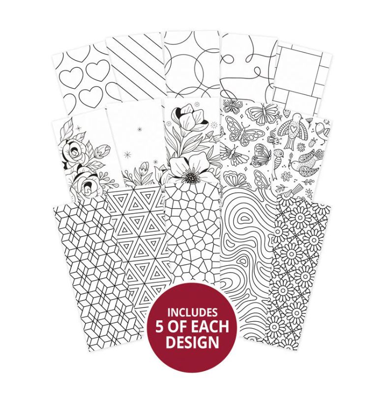 Hunkydory Crafts - Colouring &amp; Doodling Bookmarks
