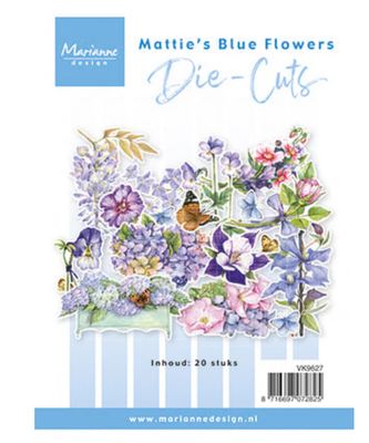 Marianne Designs A6 Die Cuts - Mattie's Blue Flowers