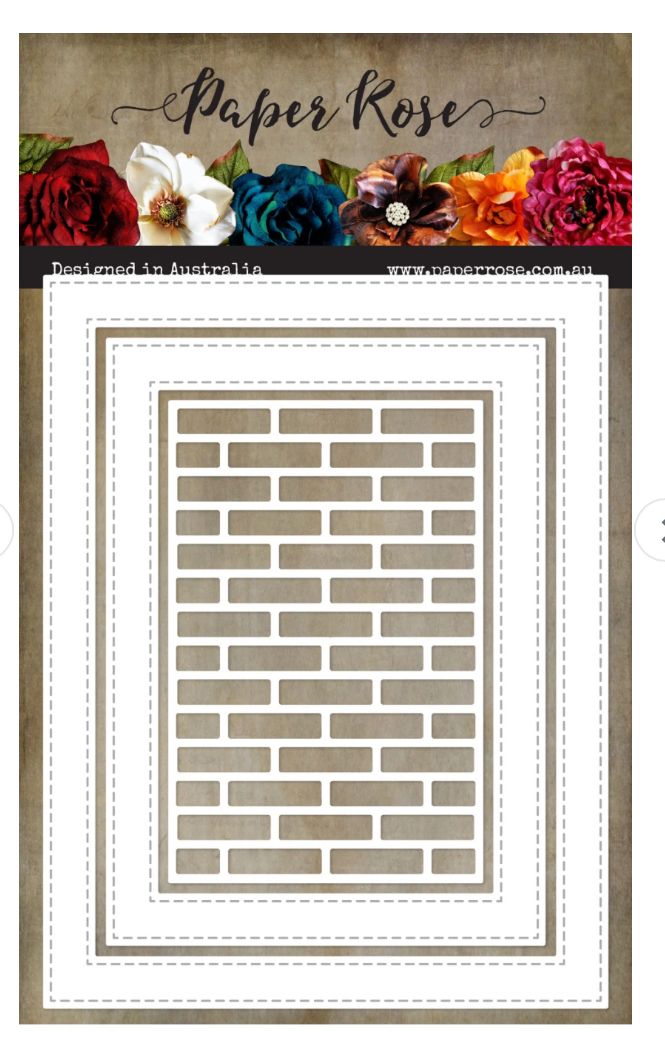 Paper Rose Studio - Stitched Rectangular Frames Brick Wall
