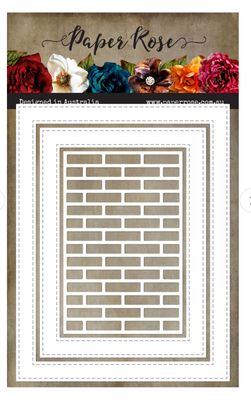 Paper Rose Studio - Stitched Rectangular Frames Brick Wall