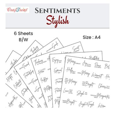 Craftreat - Words From The Heart Sentiment Sheets