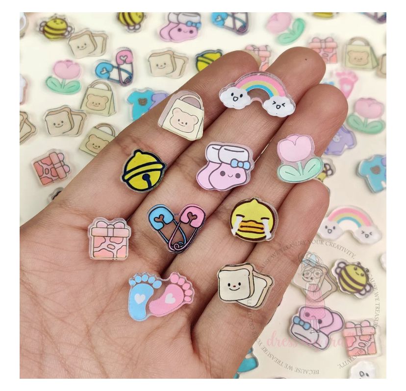 Dress My Craft - Adorable Mini Acrylic Charms