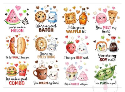 Dress My Craft - Stick N Peel Stickers Cute Food Crush