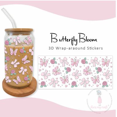 Dress My Craft - Stick N Peel Stickers Butterfly Bloom