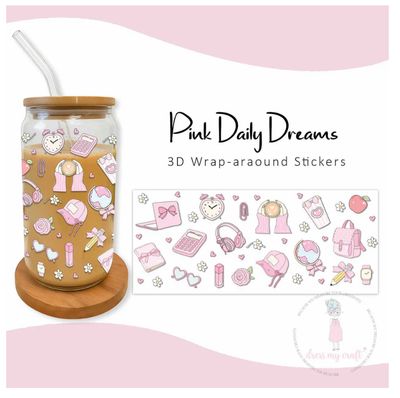 Dress My Craft - Stick N Peel Stickers Pink Daily Dreams
