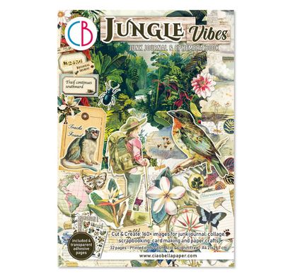 Ciao Bella - Jungle Vibes Junk Journal &amp; Ephemera Book A4 32/pgs