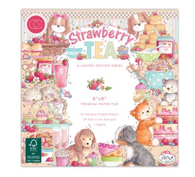Craft Consortium - Strawberry Tea 8x8 Premium Paper Pad