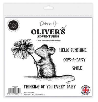 Craft Consortium - Oliver's Adventures, Daisy A6 Clear Stamp