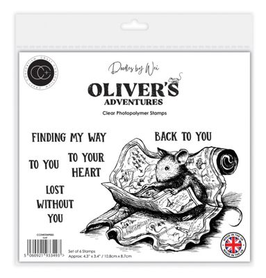 Craft Consortium - Oliver's Adventures, Lost  A6 Clear Stamp