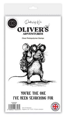 Craft Consortium - Oliver's Adventures, Searching  A6 Clear Stamp