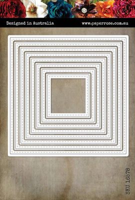 Paper Rose Studio - Stiched Square Metal Cutting Die