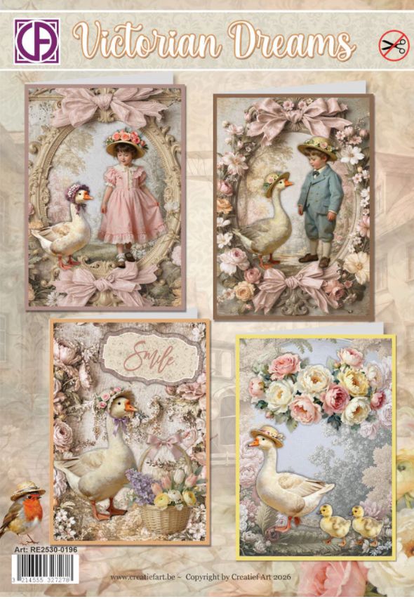 Creatief Art - Victorian Dreams Card Kit 4pcs