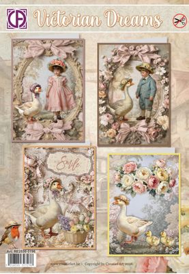 Creatief Art - Victorian Dreams Card Kit 4pcs