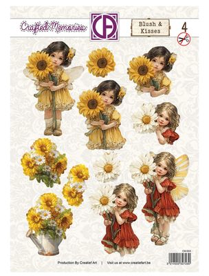 Creatief Art - Blush &amp; Kisses 04 3D Die Cut Sheet