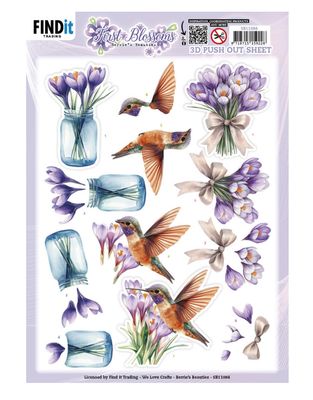Find It Trading - Berries Beauties First Blossoms Flutter Bloom 3D Pushout Sheet