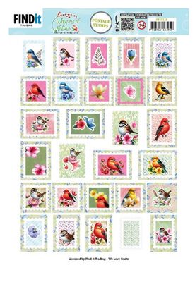 Find It Trading - Berries Beauties Postage Stamps Whispers Of Nature Push Out Sheet
