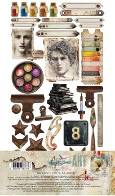 Alchemy Of Art - 6x12 Extra Paper Set. ART 02