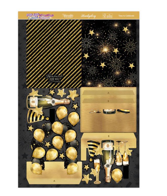 Hunkydory Crafts - Pop Up Stepper Card - Time To Celebrate
