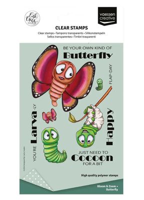 Vaessen Creative • Butterfly Clear Stamps By Carla Creates 15pcs