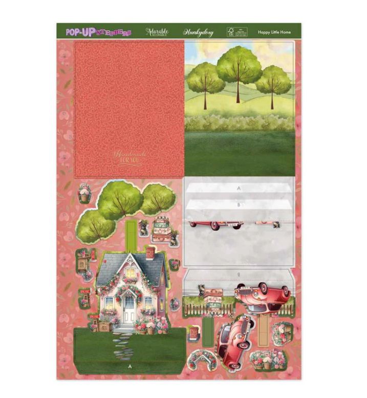 Hunkydory Crafts - Pop Up Stepper Card  Happy Little Home