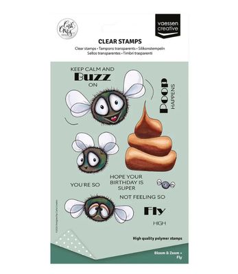 Vaessen Creative • Fly Clear Stamps By Carla Creates 17pcs