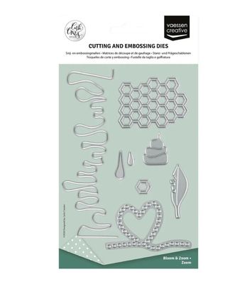 Vaessen Creative • Bloom &amp; Zoom, Zoom Cutting &amp; Embossing Dies By Carla Creates 6pcs