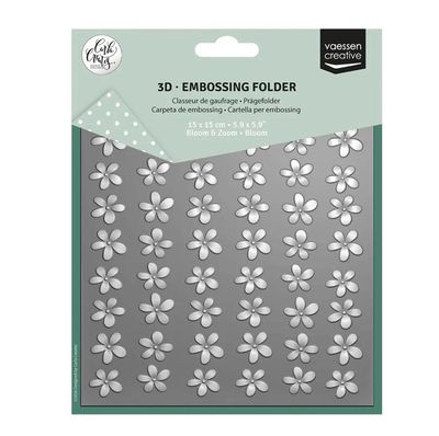 Vaessen Creative • Bloom 3D Embossing Folder By Carla Creates 5.9x5.9"