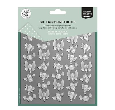 Vaessen Creative • Zoom 3D Embossing Folder By Carla Creates 5.9x5.9"