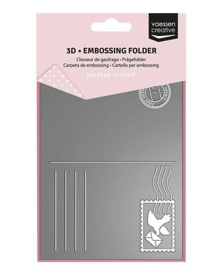 Vaessen Creative • Postcard 3D Embossing Folder 11x15cm
