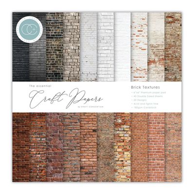Craft Consortium - Brick Textures 6x6 Paper Pad