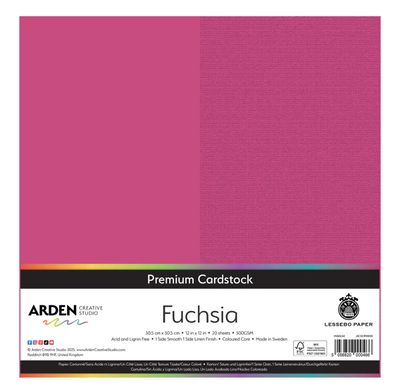 Arden Creative Premium Cardstock Fuchsia 12x12 Single Sheet