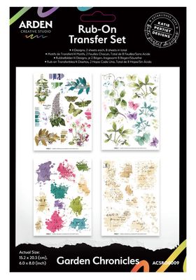 Arden Creative Studio - Garden Chronicles 6x8 Rub On Transfers Set