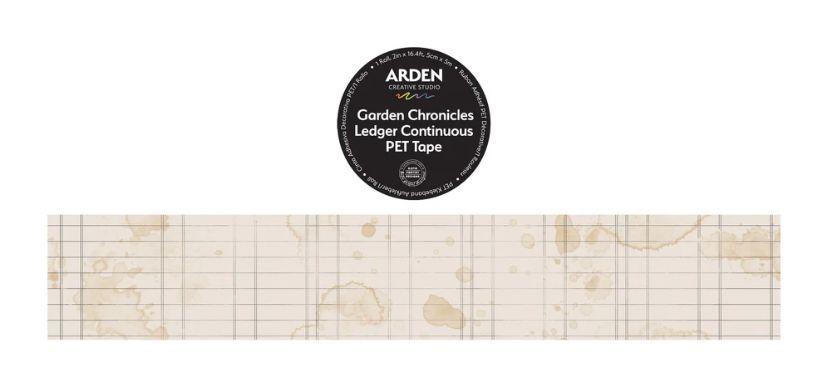 Arden Creative Studio - Garden Chronicles Ledger Continuous PET Tape