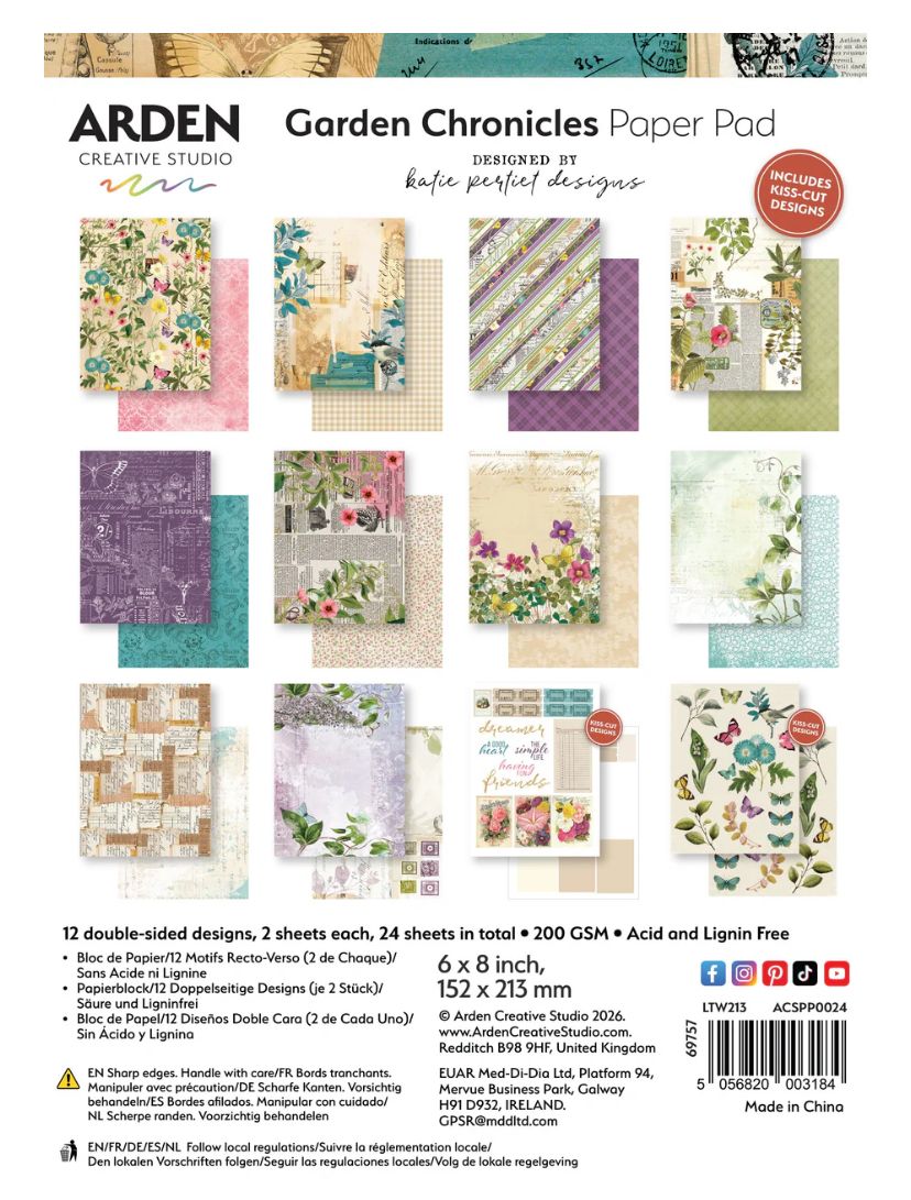 Arden Creative Studio - Garden Chronicles 6x8 Paper Pad