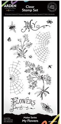 Arden Creative Studio - Studio Maker Series - My Flowers 4x8 Clear Stamps