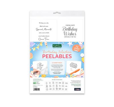 Katy Sue - Kanban Crafts Birthday Selection Peelables 72pcs