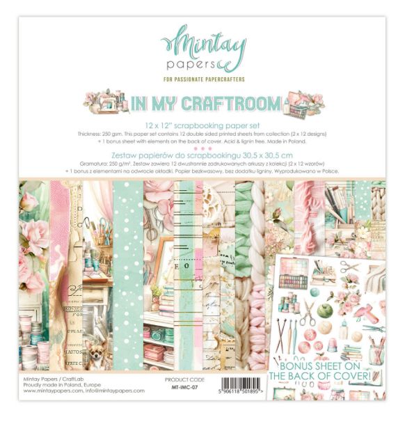 Mintay - In My Craftroom 12x12 Paper Pad