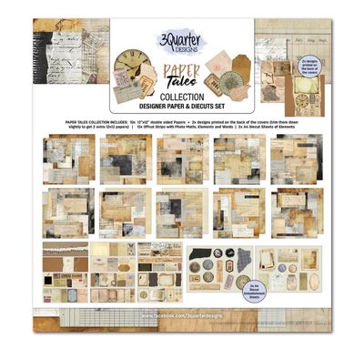 3Quarter Designs - Paper Tales 12x12 Designer Paper &amp; Die Cuts