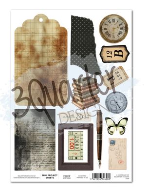 3Quarter Designs - Paper Tales - Mini Project Sheet