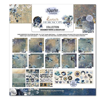 3Quarter Designs - Lunar Horoscopes 12x12 Designer Paper &amp; Diecut Set