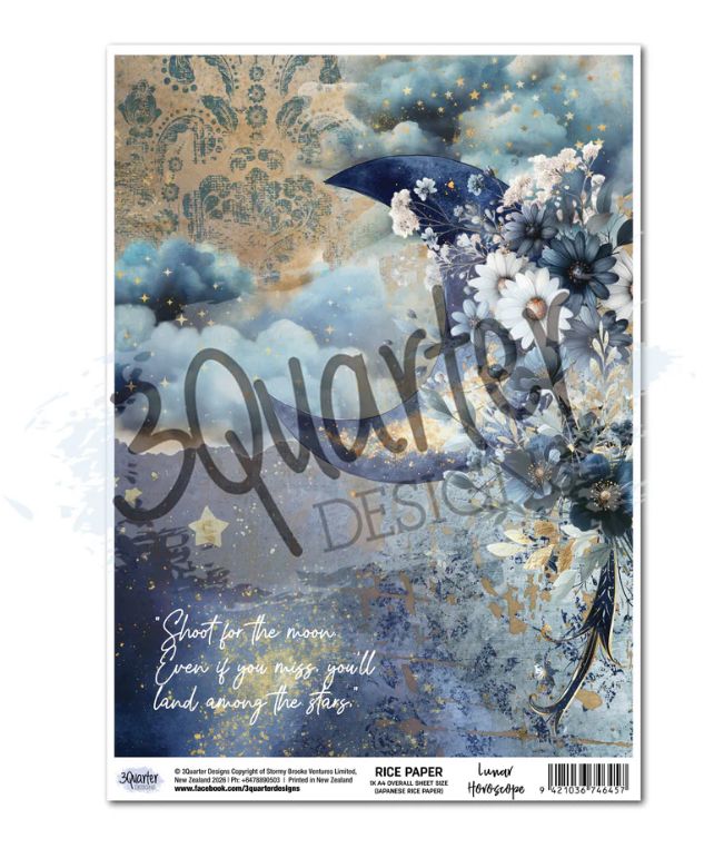 3Quarter Designs - Lunar Horoscopes A4 Rice Paper
